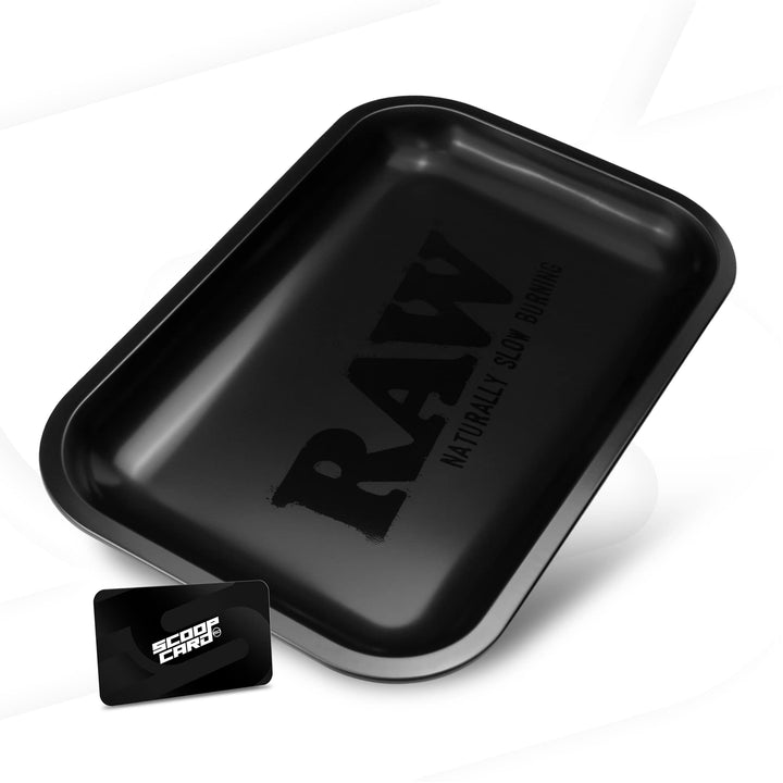 Bandeja de Enrollar RAW Murdered Out Negro Mate Pequeña