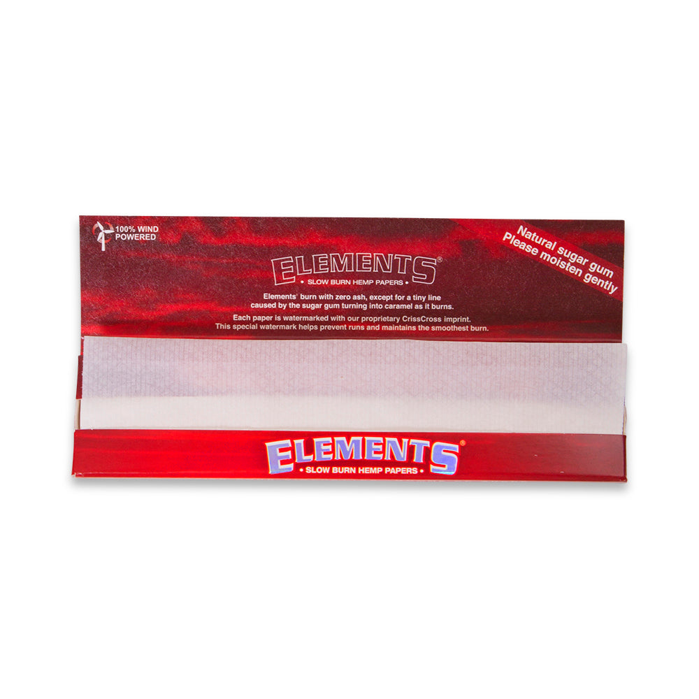 Papel de Fumar Elements Red King Size Slim