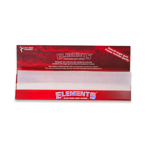 Papel de Fumar Elements Red King Size Slim