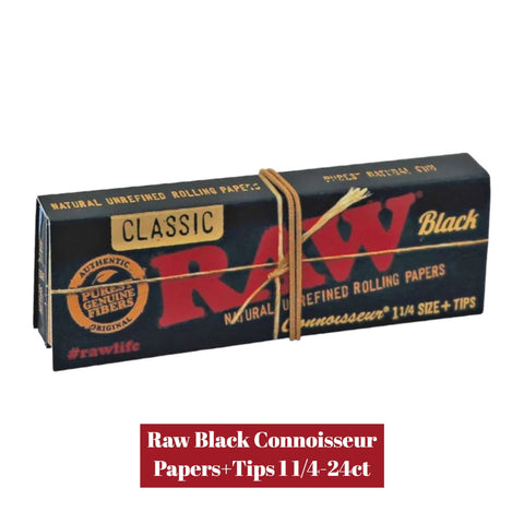 Papel de Fumar RAW Black Connoisseur 1¼