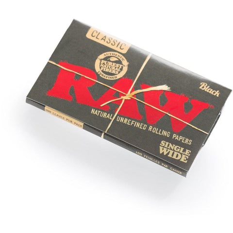 Papel de Fumar RAW Black Single Wide